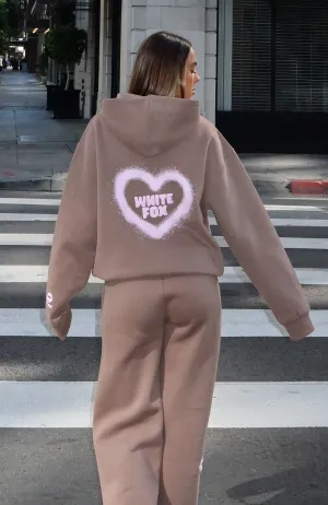 11th Street City Girl At Heart Oversized Hoodie Cinnamon Bun Relaxed Trend