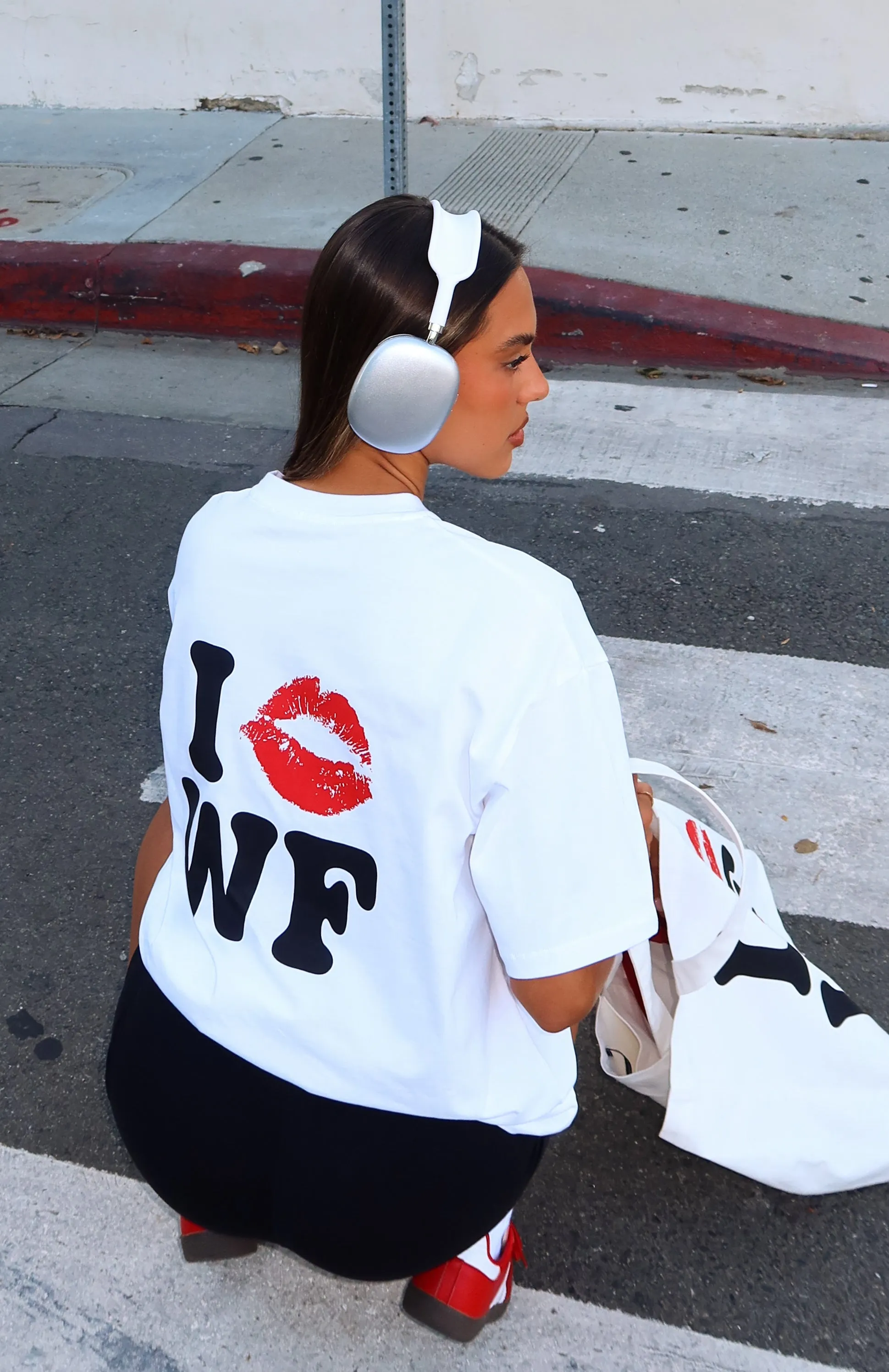 Gym Wear Grid Texture Fabric 11th Street City Of Dreams Oversized Tee Frosting