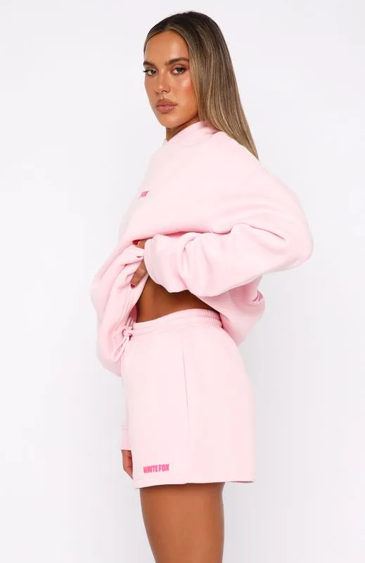 EcoConscious Production Zero Waste Production 11th Street New York Or Nowhere Lounge Shorts Pink Sugar