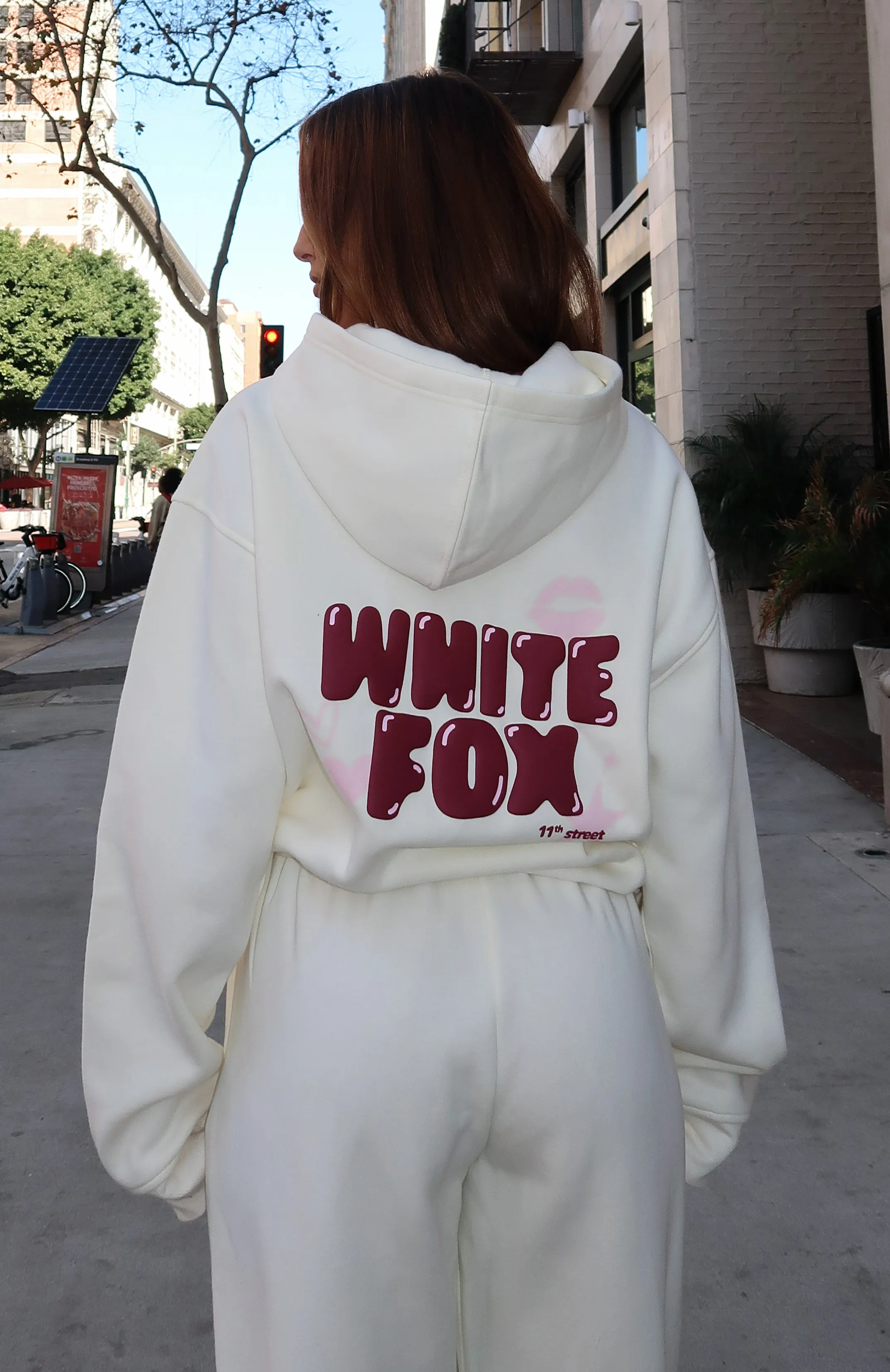 Antibacterial Finish 11th Street Sweet Kisses Oversized Hoodie Cake Batter