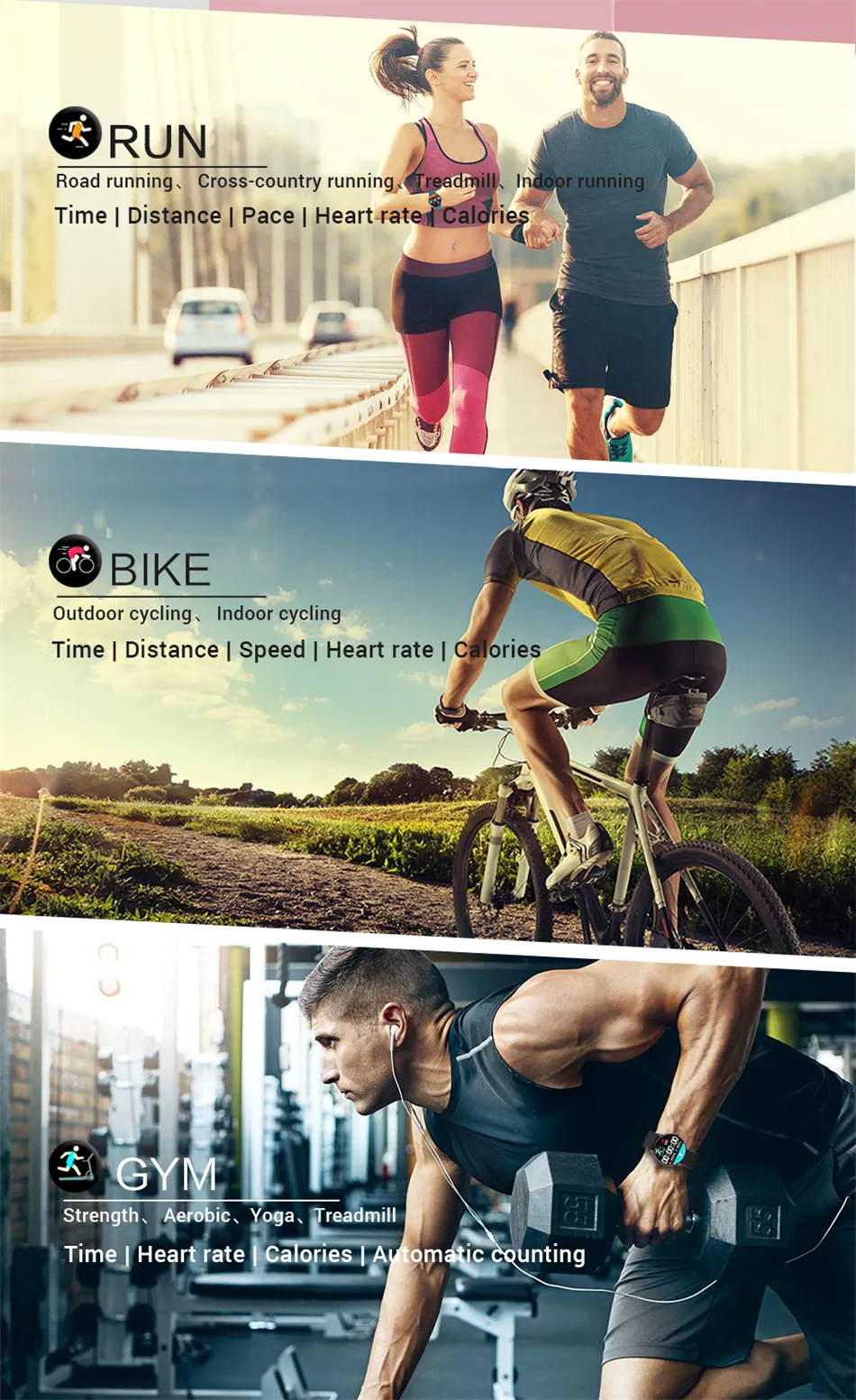 1.28-inch Full Color Touch Screen Sport Smartwatch Men Women Fitness Tracker Waterproof Smart Watch For Huawei Xiaomi Apple