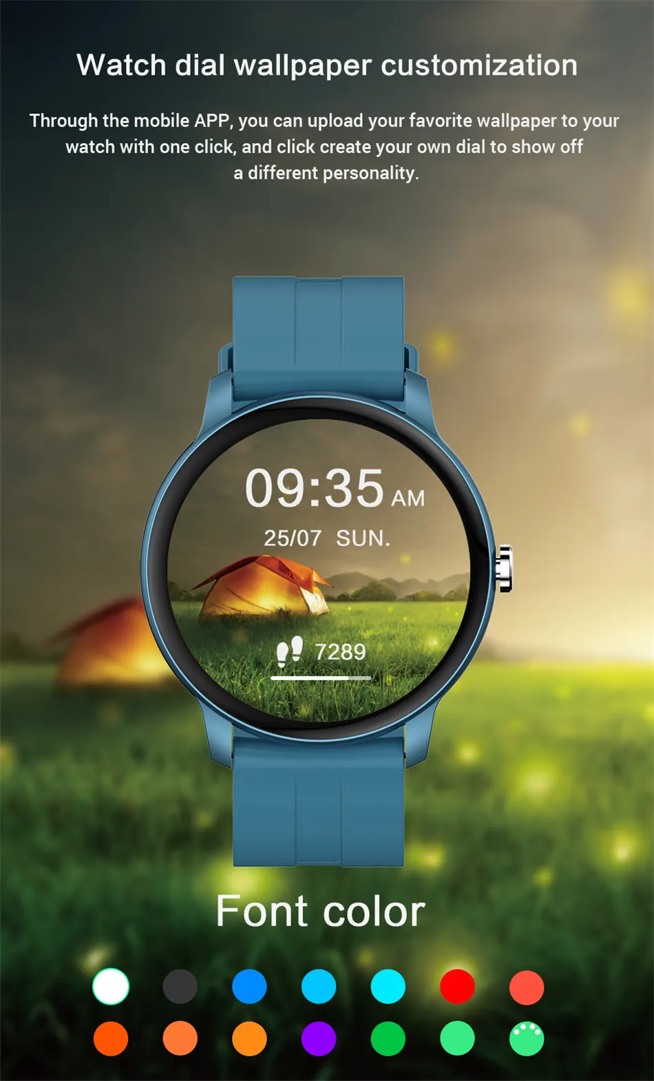1.28-inch Full Color Touch Screen Sport Smartwatch Men Women Fitness Tracker Waterproof Smart Watch For Huawei Xiaomi Apple