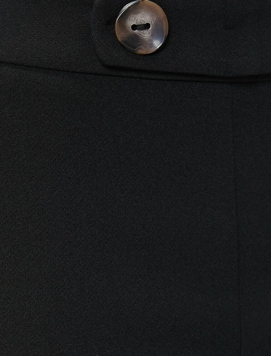 16346 Black Ankle Grazer Trousers