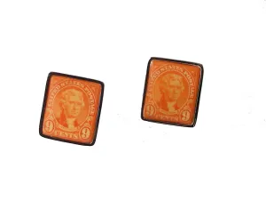 1927 THOMAS JEFFERSON POSTAGE STAMP CUFFLINKS