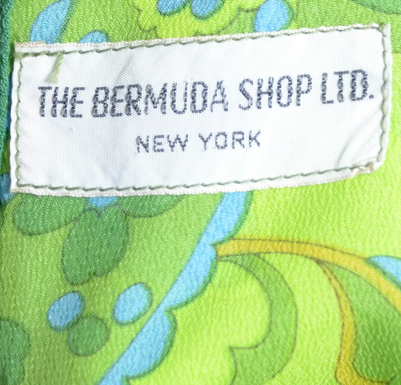1960's Two Piece Vintage Playsuit Green Swimsuit Bermuda New York