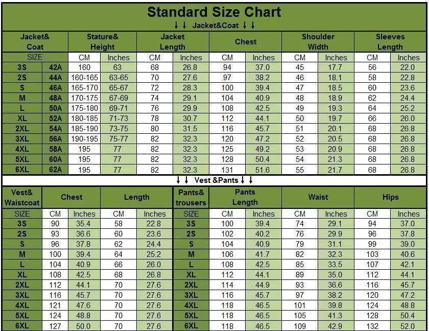 2-Piece Suit Men's Lapel Slim Fit Suit