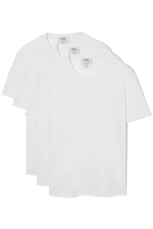 3-pack Regular-fit White T-shirts