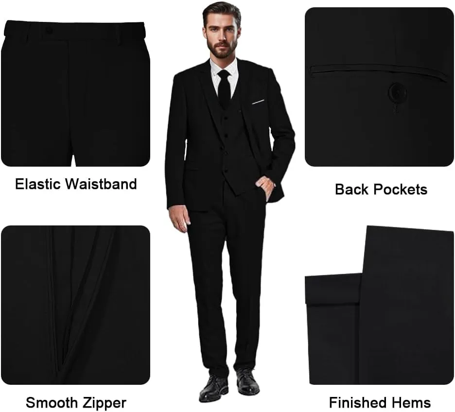 3 Piece Men Suit Slim Fit Classic Suit Men Groom Formal Wedding Prom Party Business Tuxedo Suits