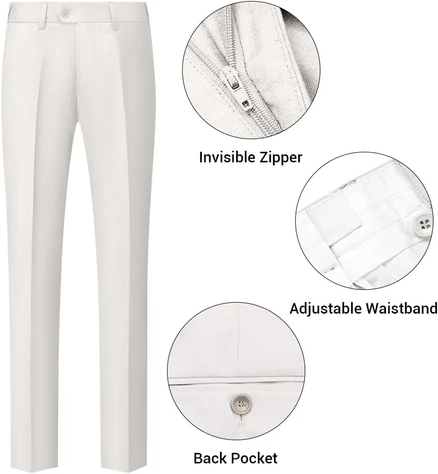 3 Piece Mens Suits,Slim Fit Suits Set for Men,Double Breasted Suit for Weddings and Parties