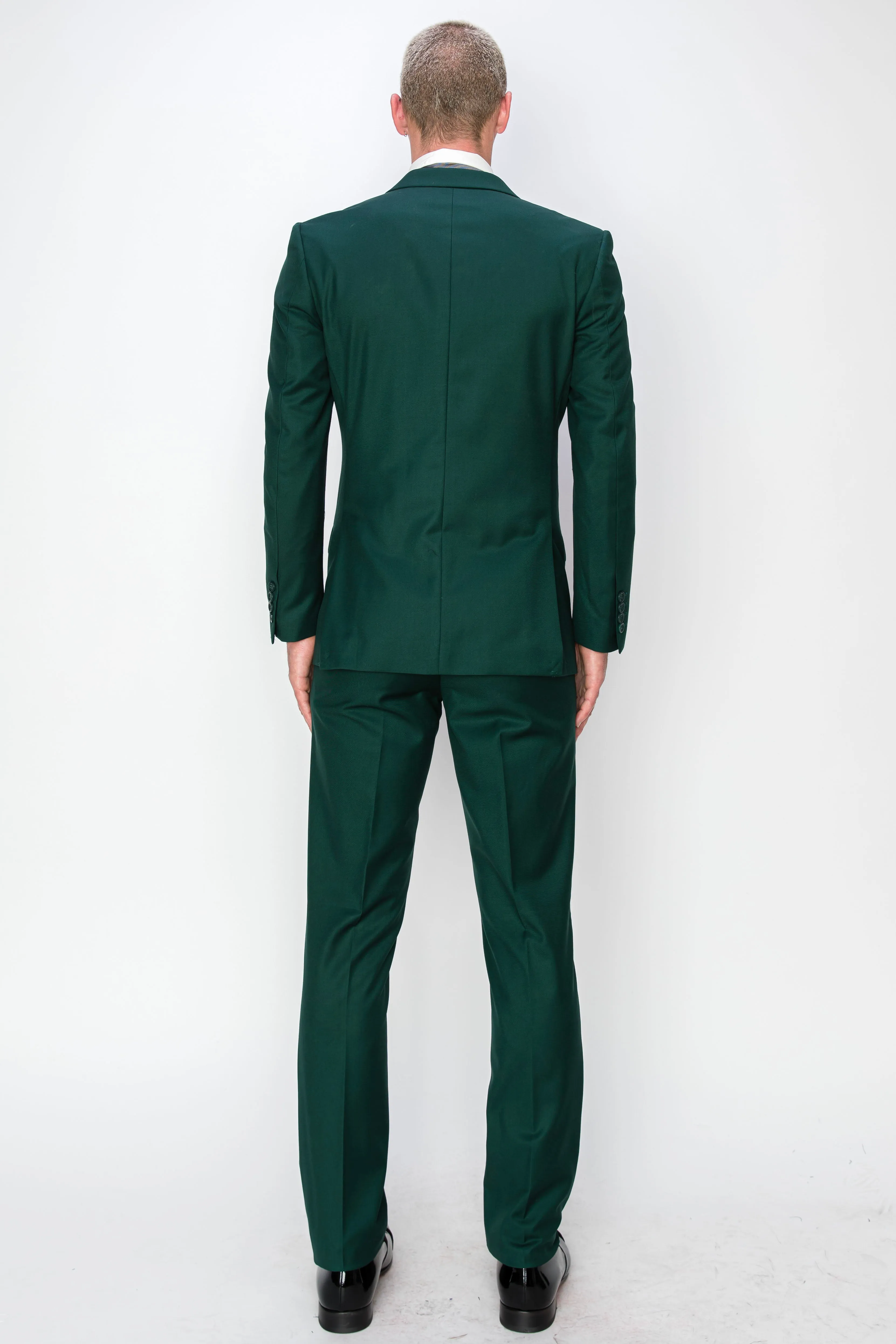 3 Piece Slim Fit Suit - Forest Green (874511S)