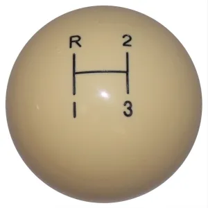 3 Speed Ivory Shift Knob