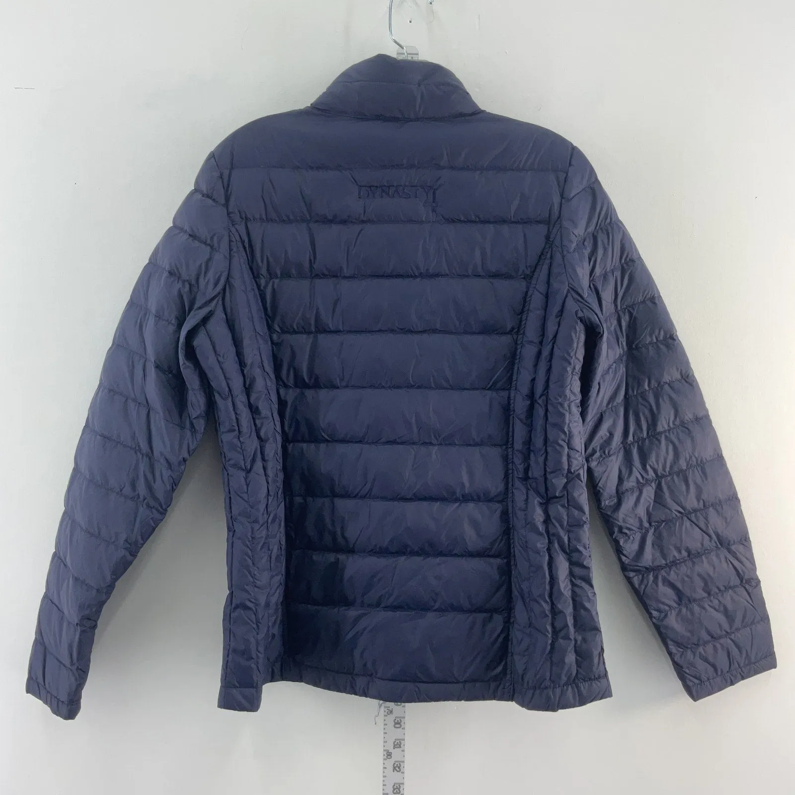 32 Degrees Women's Blue Full Zip Goose Down Puffer Jacket, Nylon M Preowned