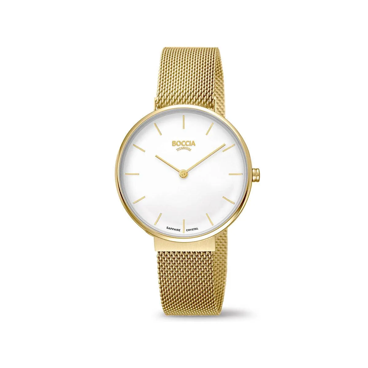 3327-10 -  Titanium Ladies Gold Plated Dress Watch