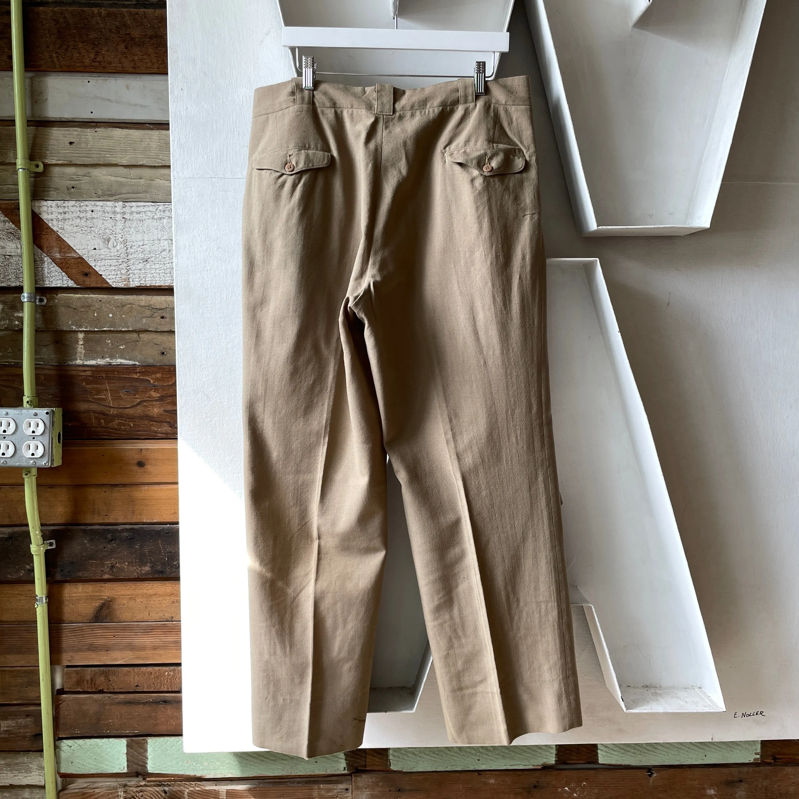 60’s Wool Blend Trousers - 35” x 30”