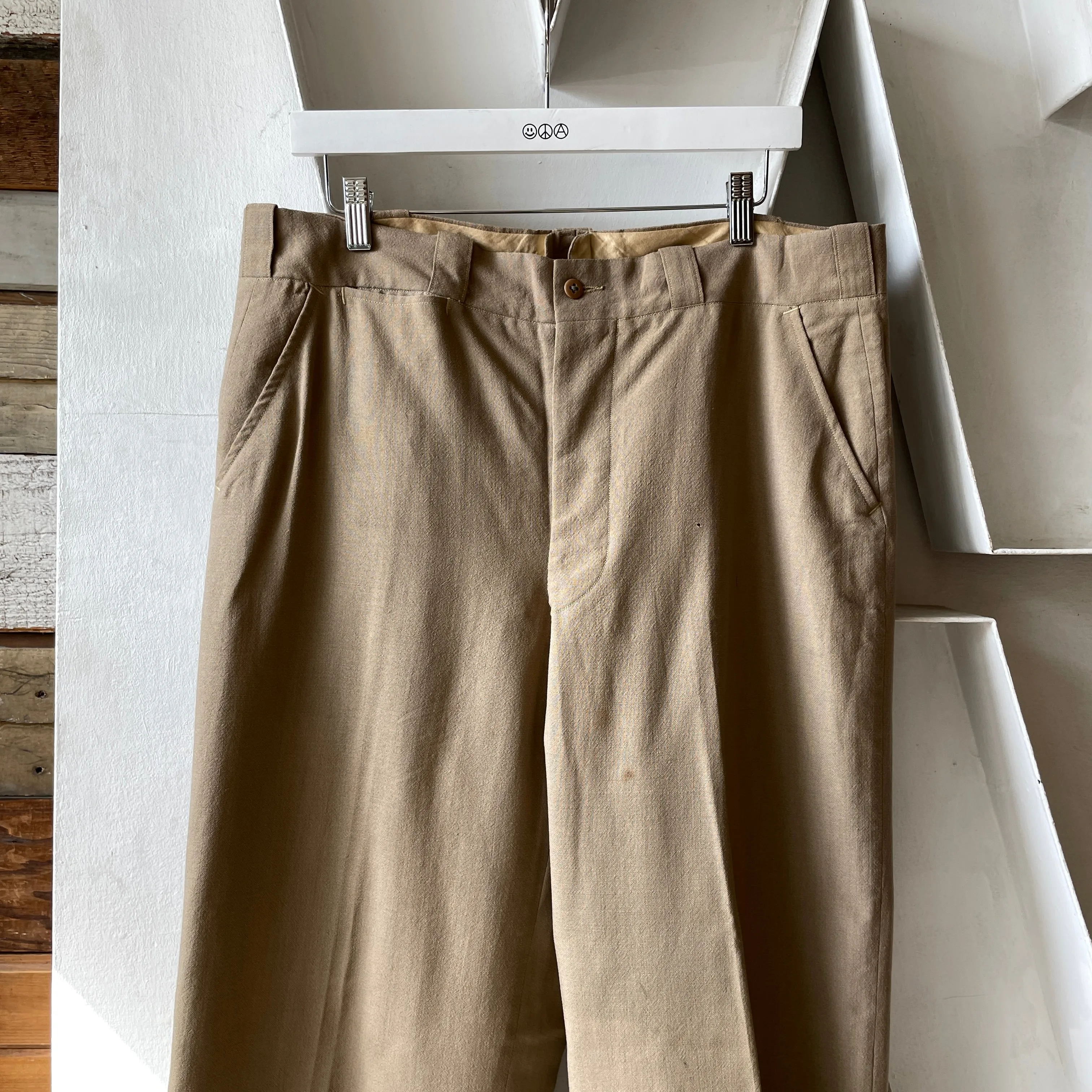 60’s Wool Blend Trousers - 35” x 30”