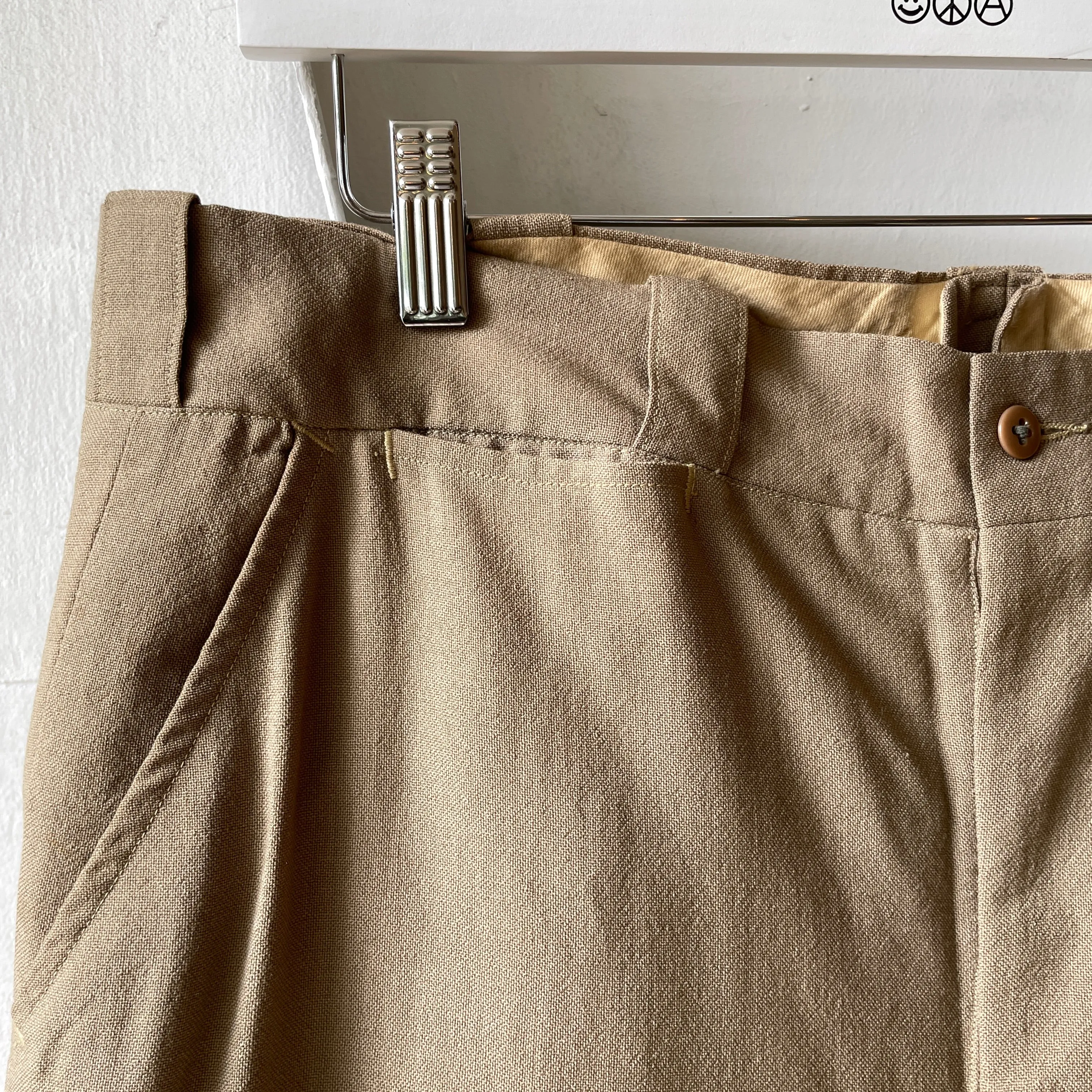 60’s Wool Blend Trousers - 35” x 30”