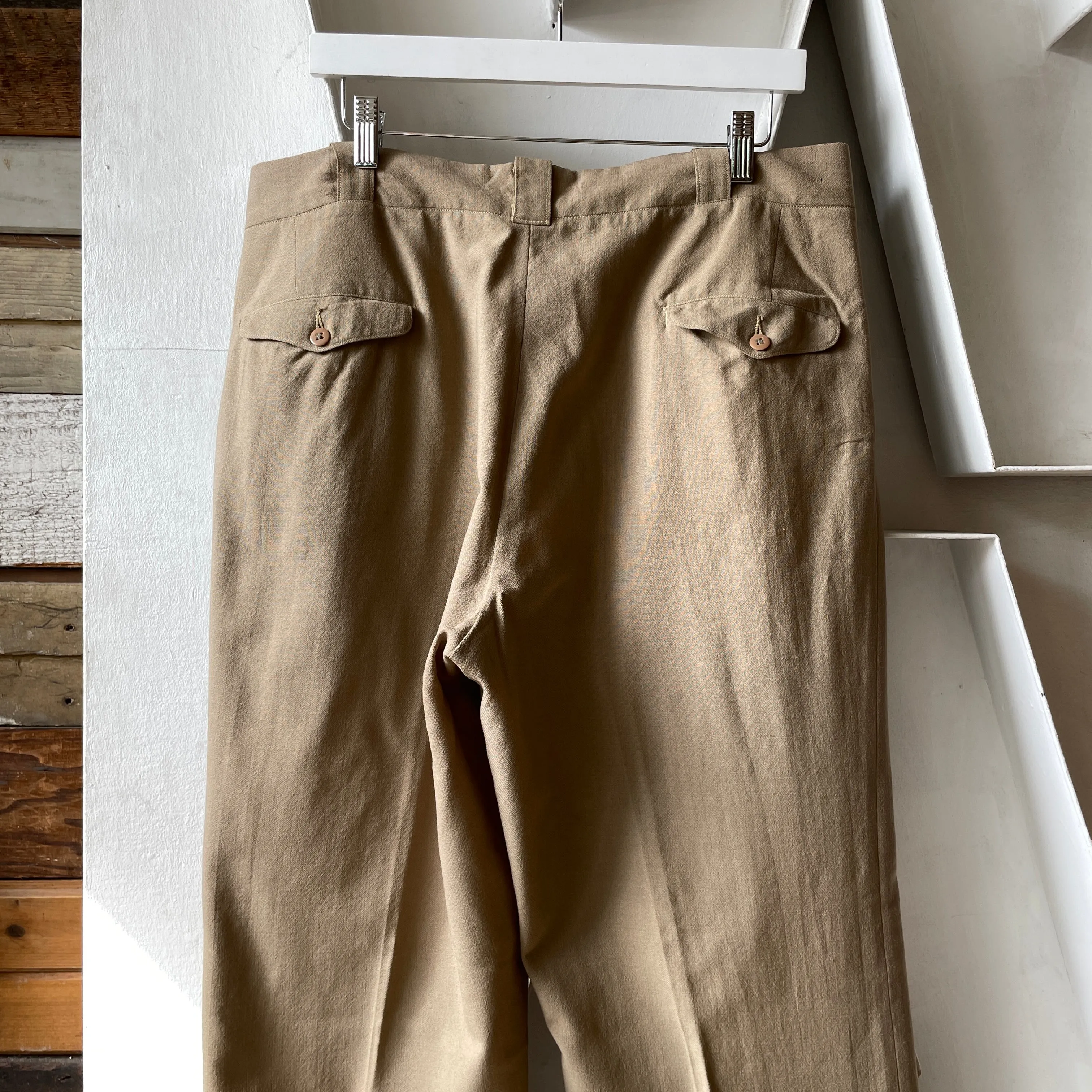 60’s Wool Blend Trousers - 35” x 30”