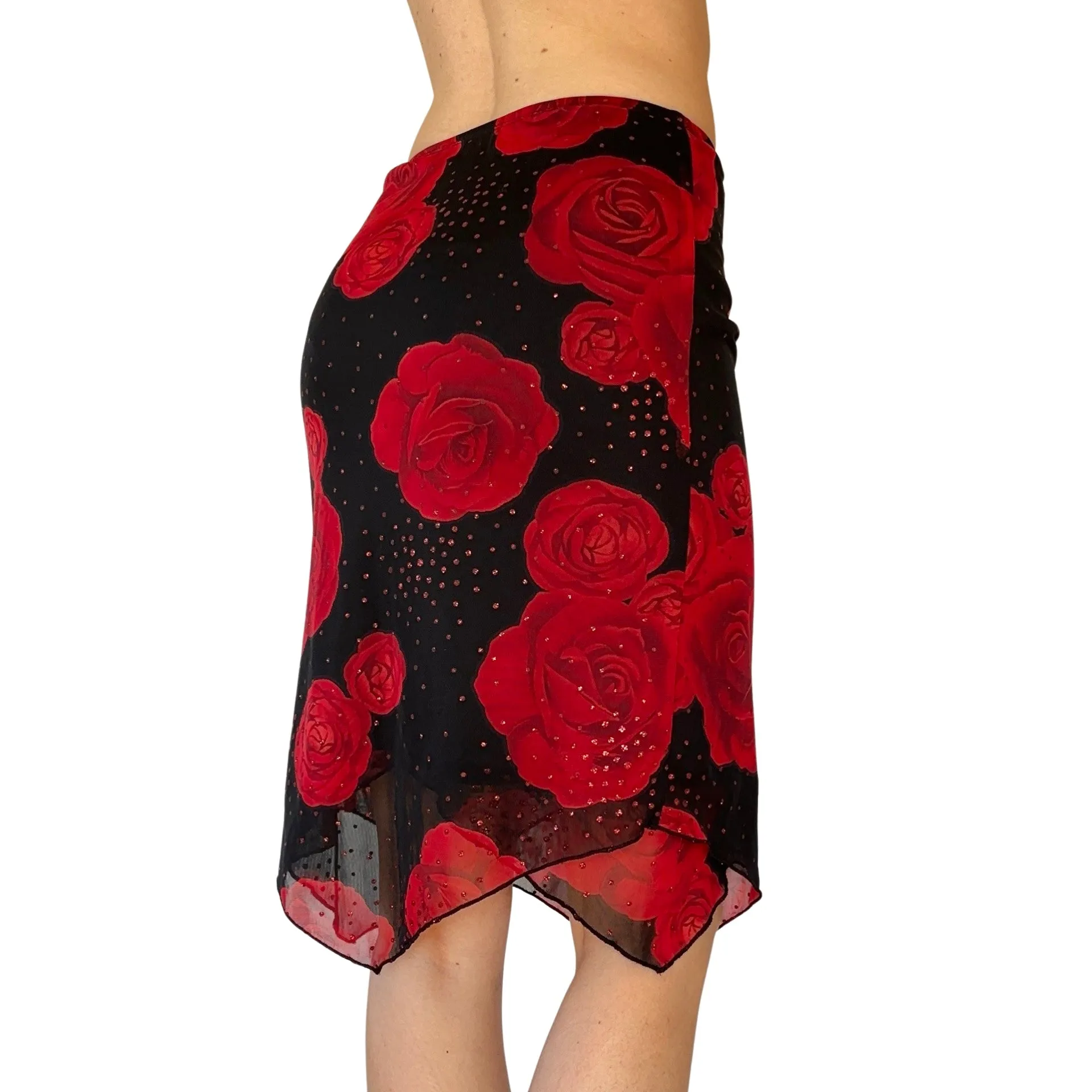 90s Mesh Rose Midi (XS)