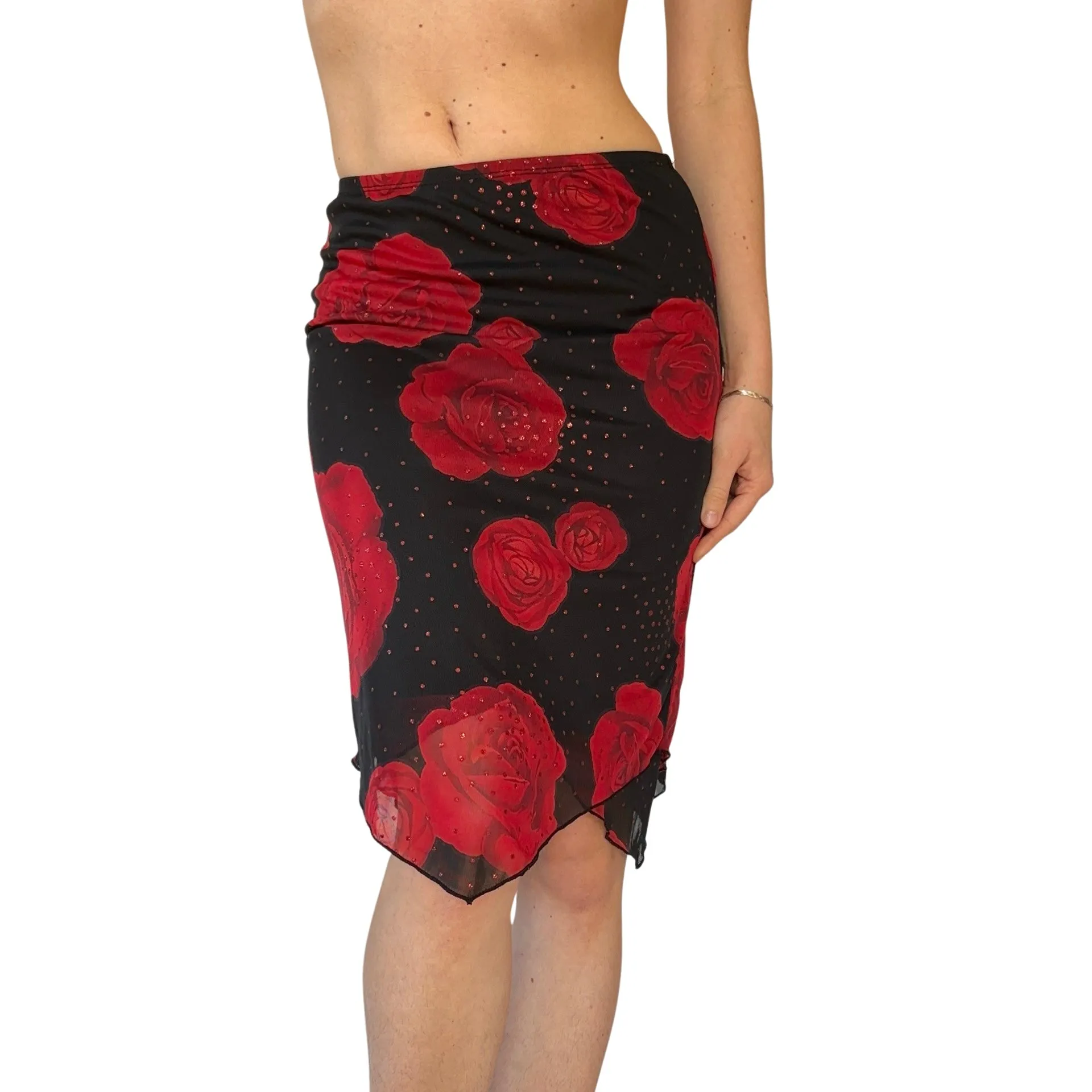 90s Mesh Rose Midi (XS)