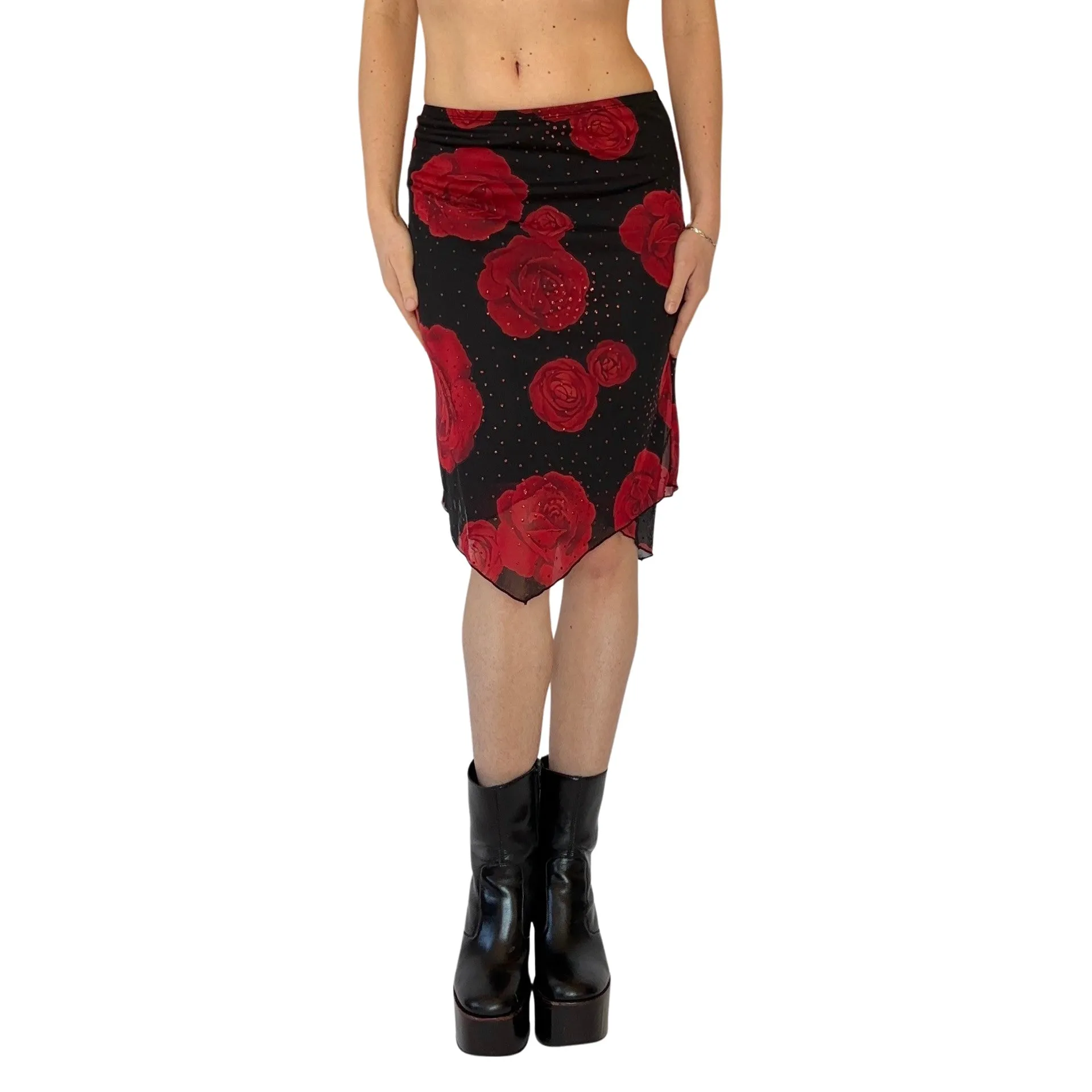 90s Mesh Rose Midi (XS)