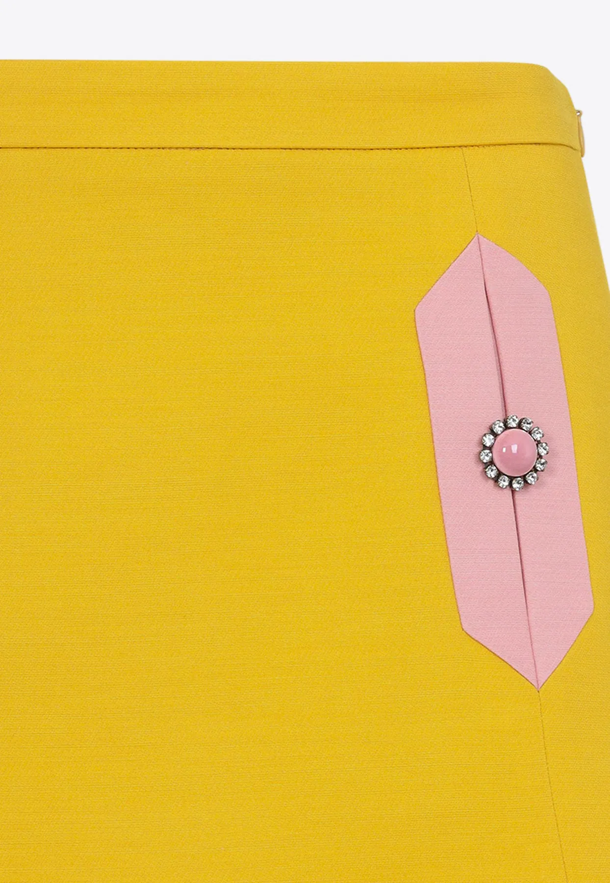 A-line Wool Mini Skirt