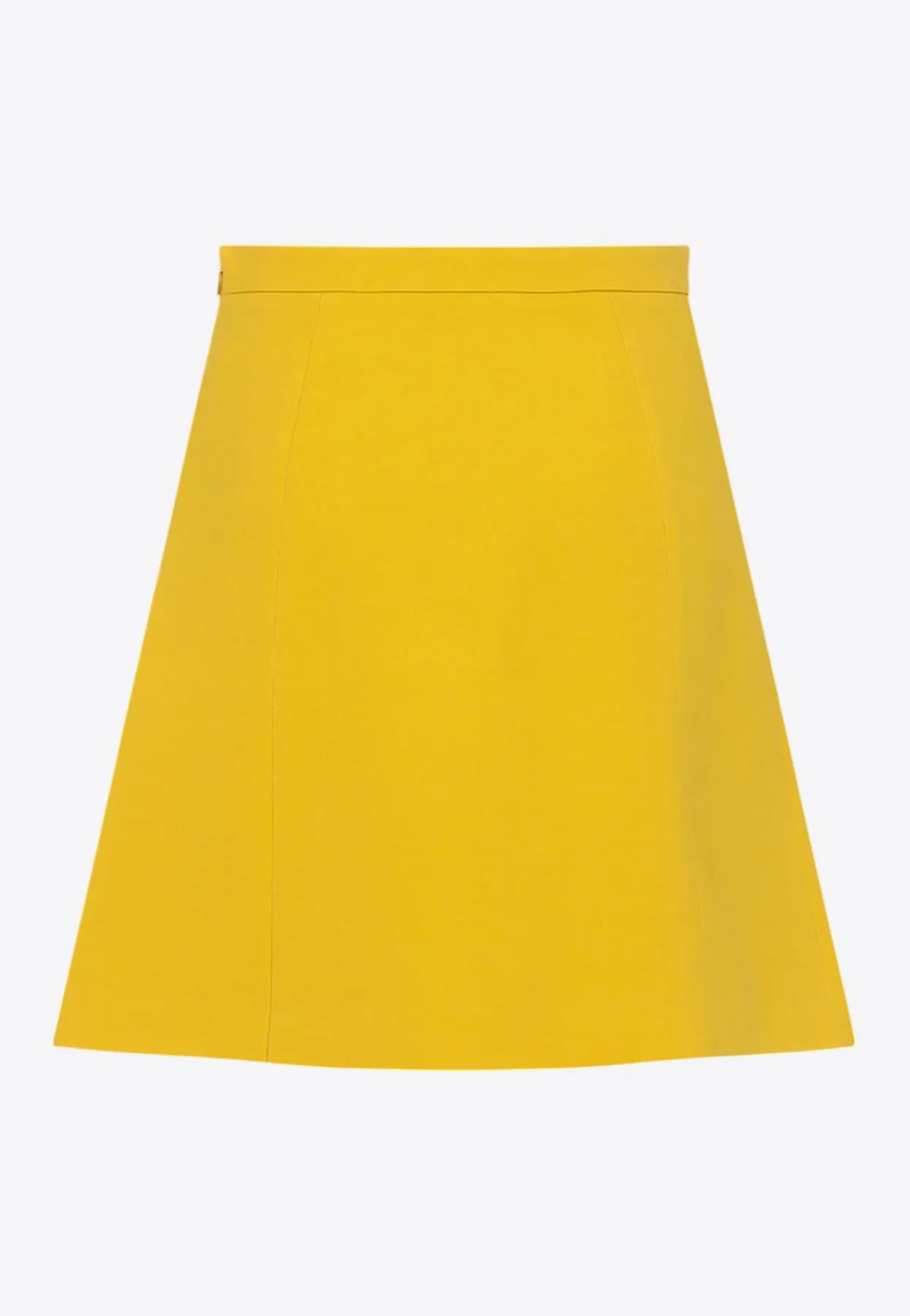 A-line Wool Mini Skirt