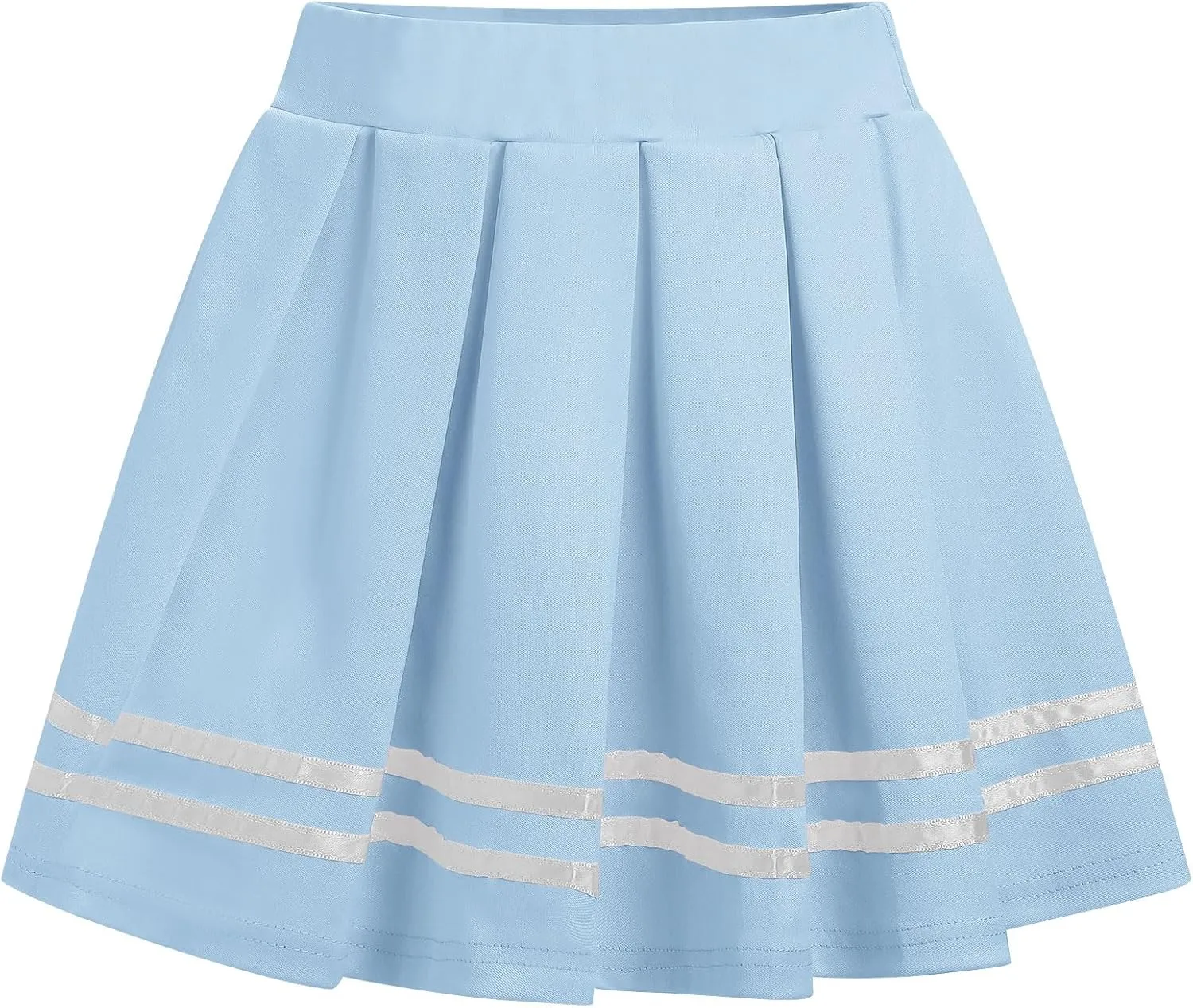 ABAFIP Women's Pleated Mini Skirt High Waist A-Line Skater School Cheer Uniform Tennis Short Skirts