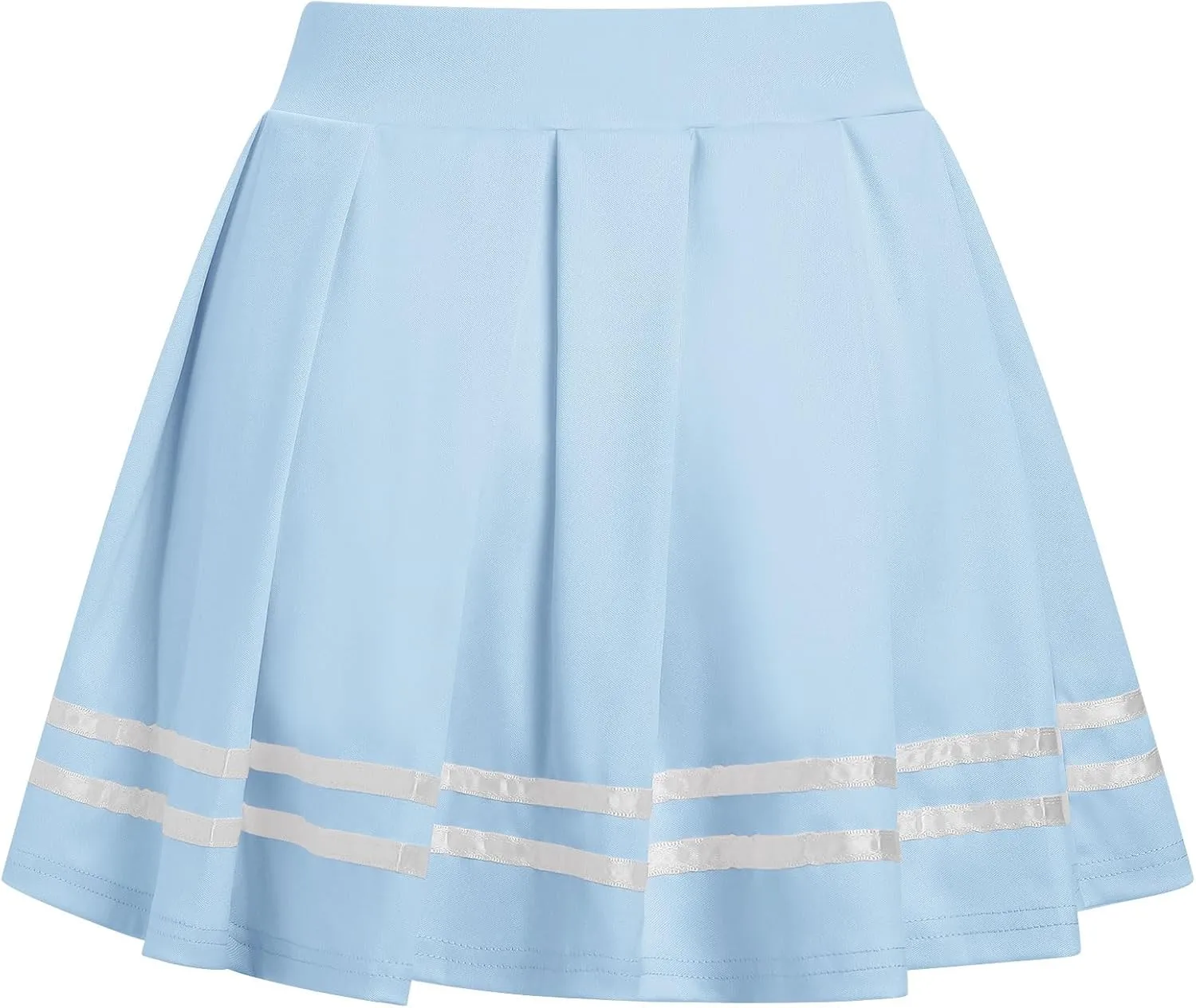 ABAFIP Women's Pleated Mini Skirt High Waist A-Line Skater School Cheer Uniform Tennis Short Skirts