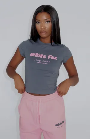 Bamboo Fiber Composition Daily Layers Era 8 Baby Tee Slate