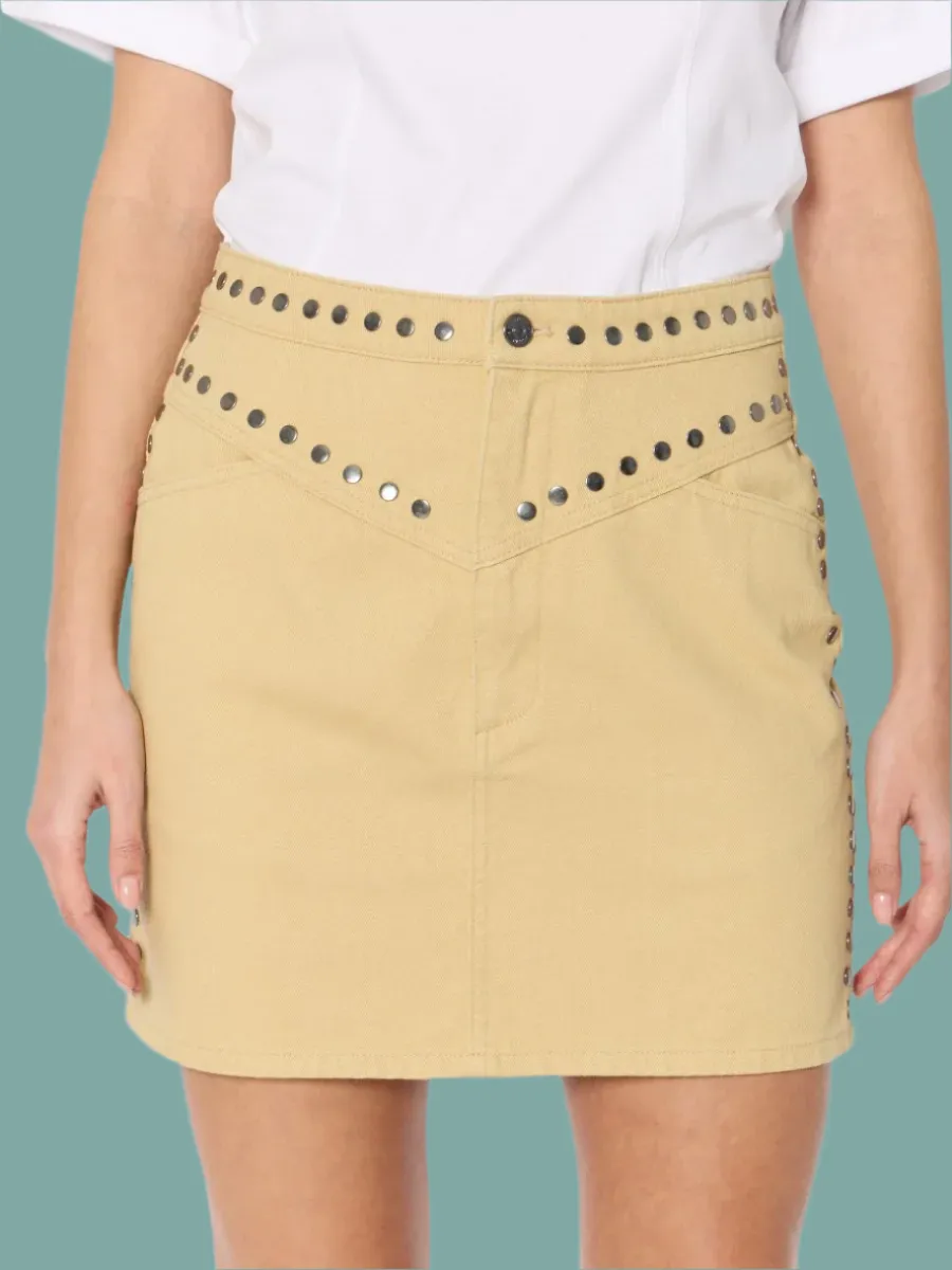 Jessy Mini Skirt Creative Fashion Stretch Material