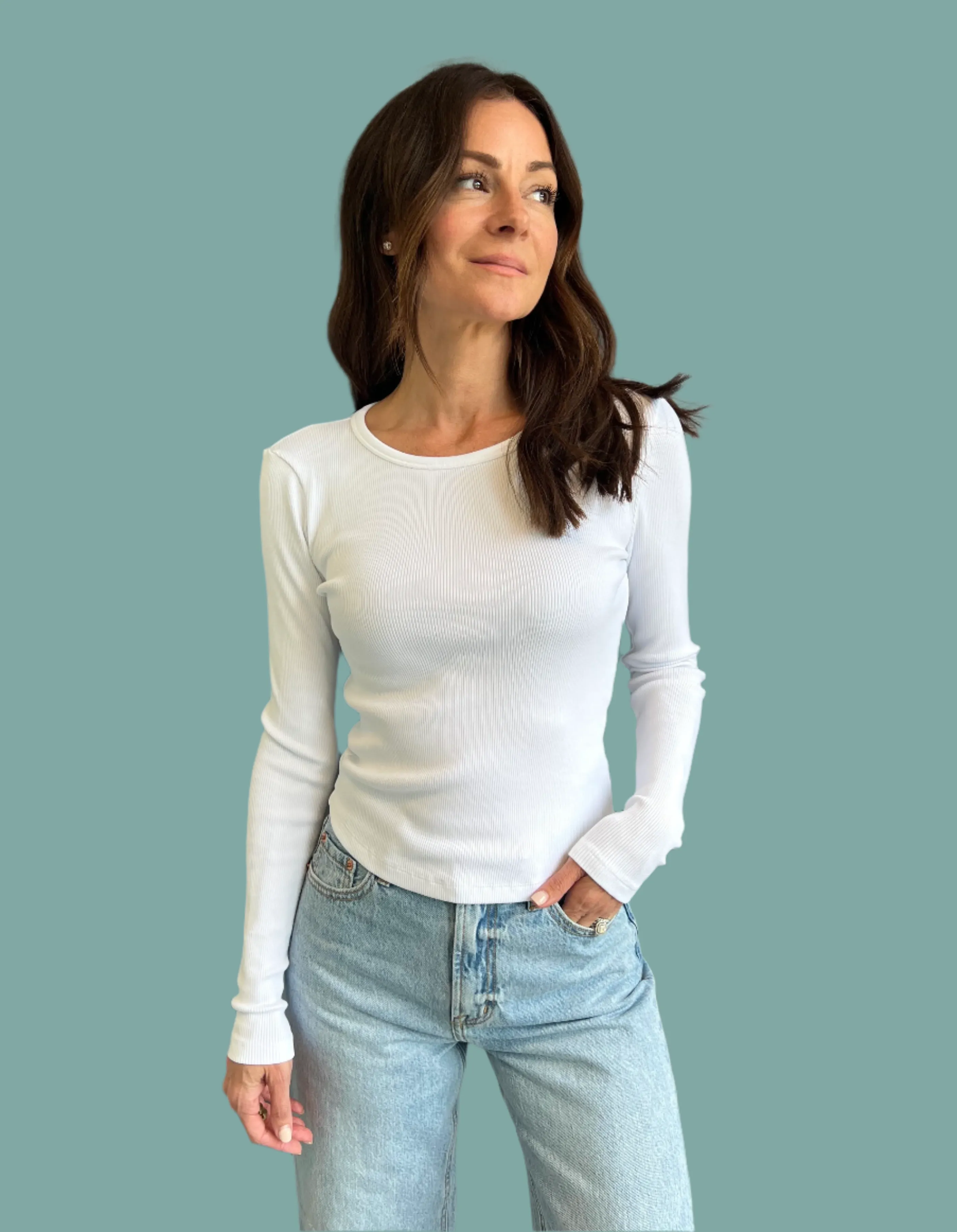 Crewneck Long-sleeved Tee Lightweight insulation Comfortable Style