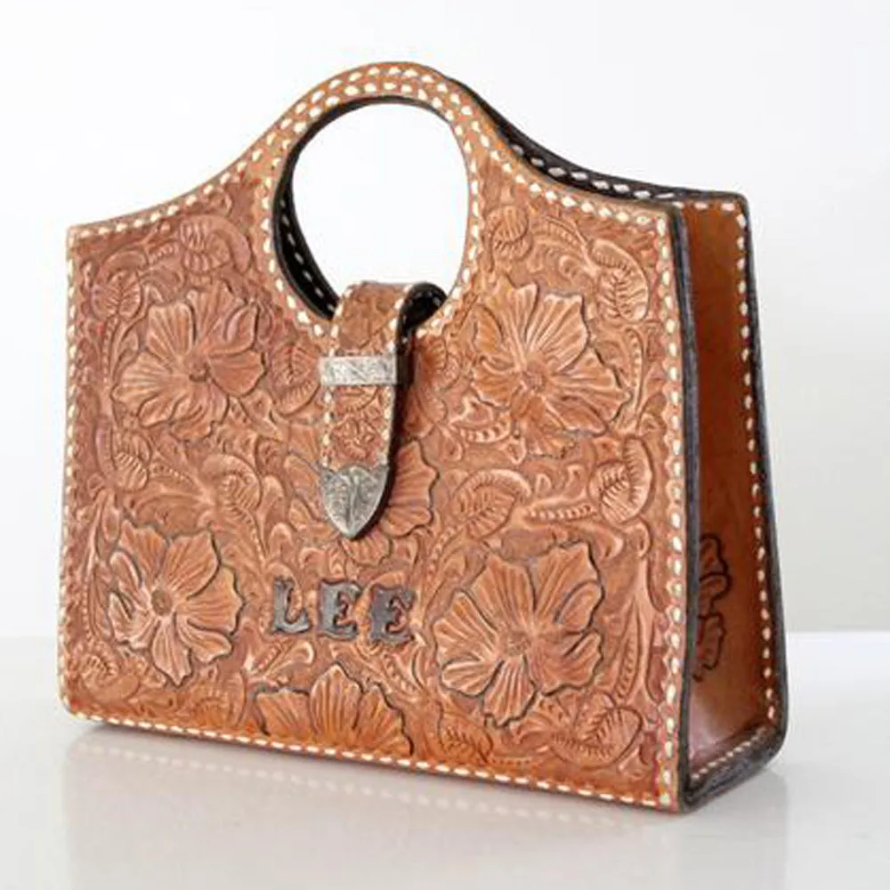 ADBG383 American Darling Hand Tooled Genuine Leather Women Bag Western Handbag Purse