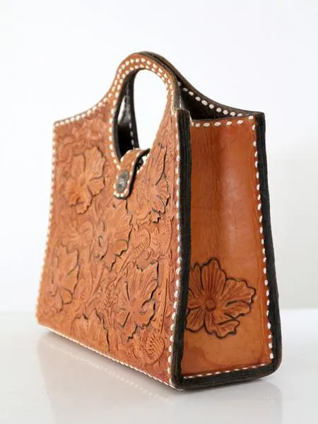 ADBG383 American Darling Hand Tooled Genuine Leather Women Bag Western Handbag Purse