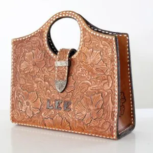 ADBG383 American Darling Hand Tooled Genuine Leather Women Bag Western Handbag Purse