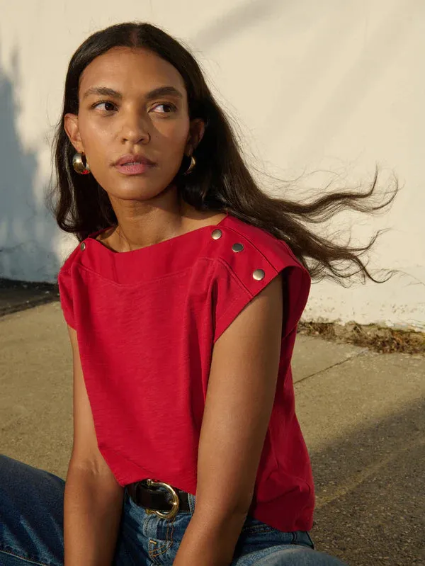 Loose cut Brooks Boatneck Top