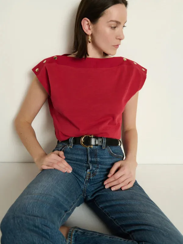 Roll Up Sleeve System Brooks Boatneck Top