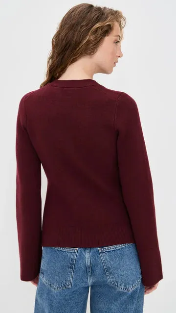 Aeron V-Neck Cardigan Sweater Modern Outfit