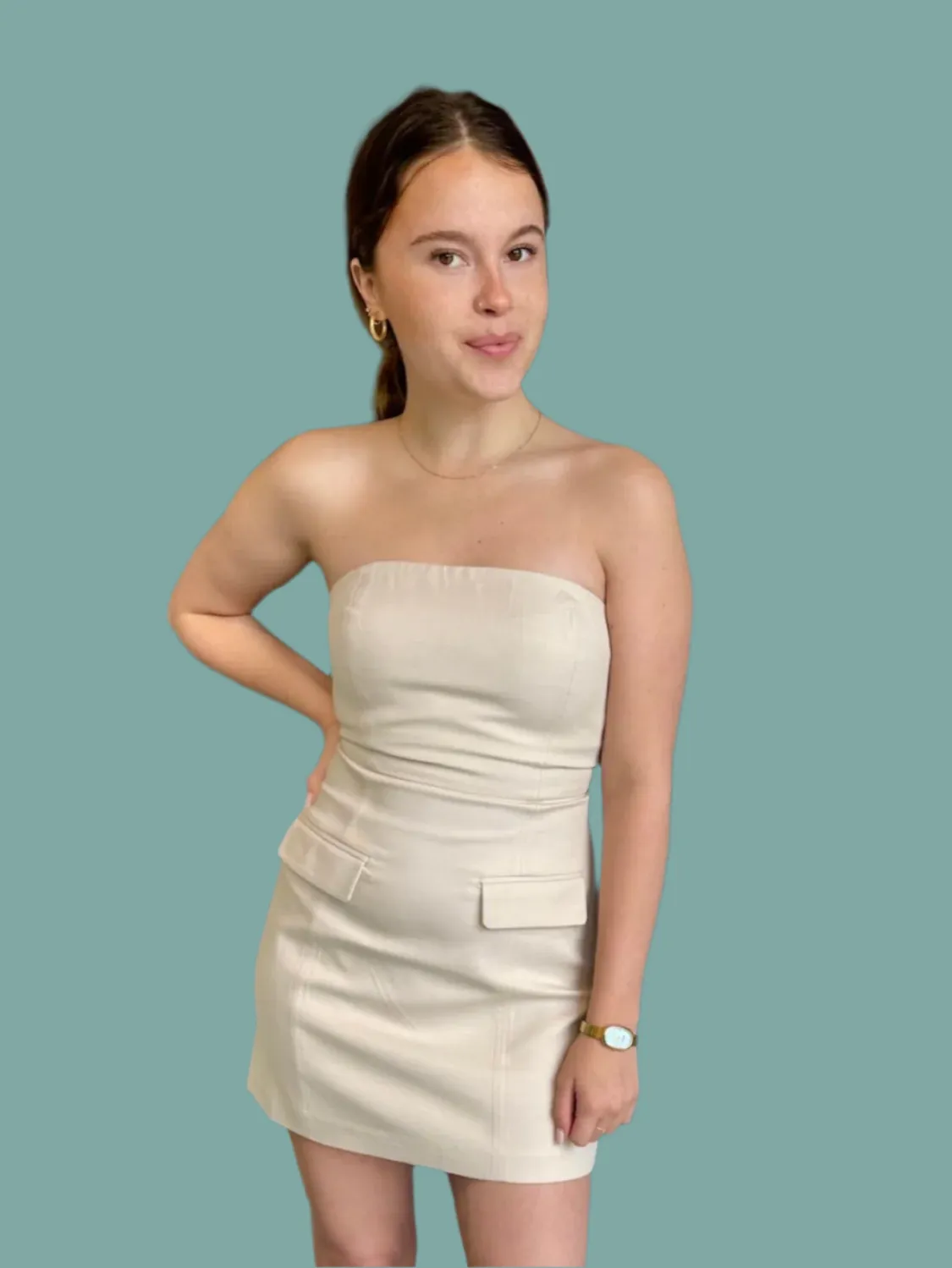 Flattering Look Wear Cloud Light Agnes Mini Dress