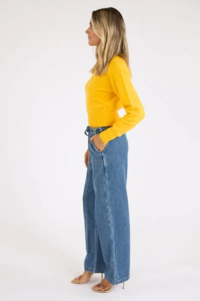 Eco Dye Process Hidden Storage Pocket Sara Sweater