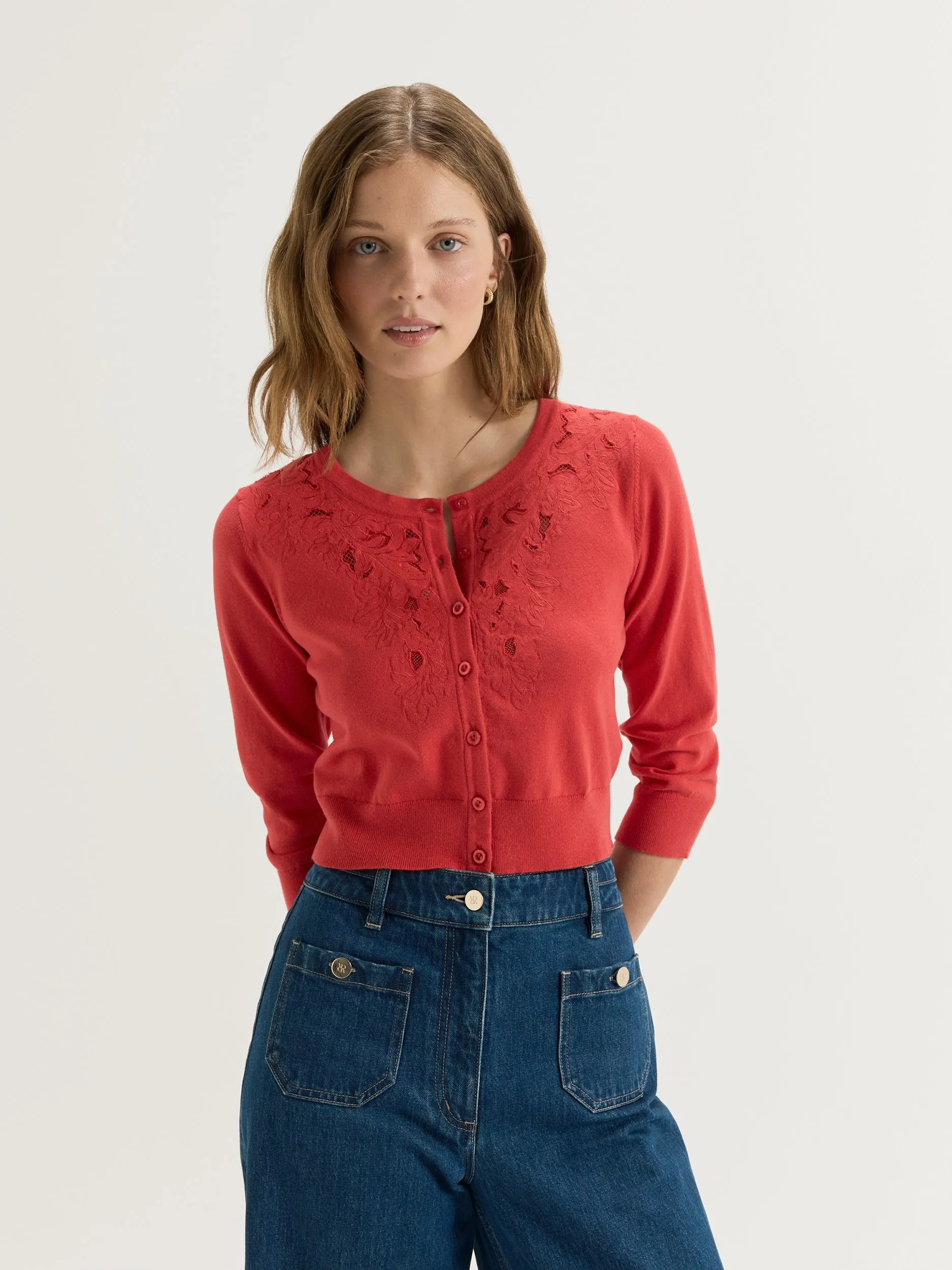 Biodegradable material Tulip Cardigan