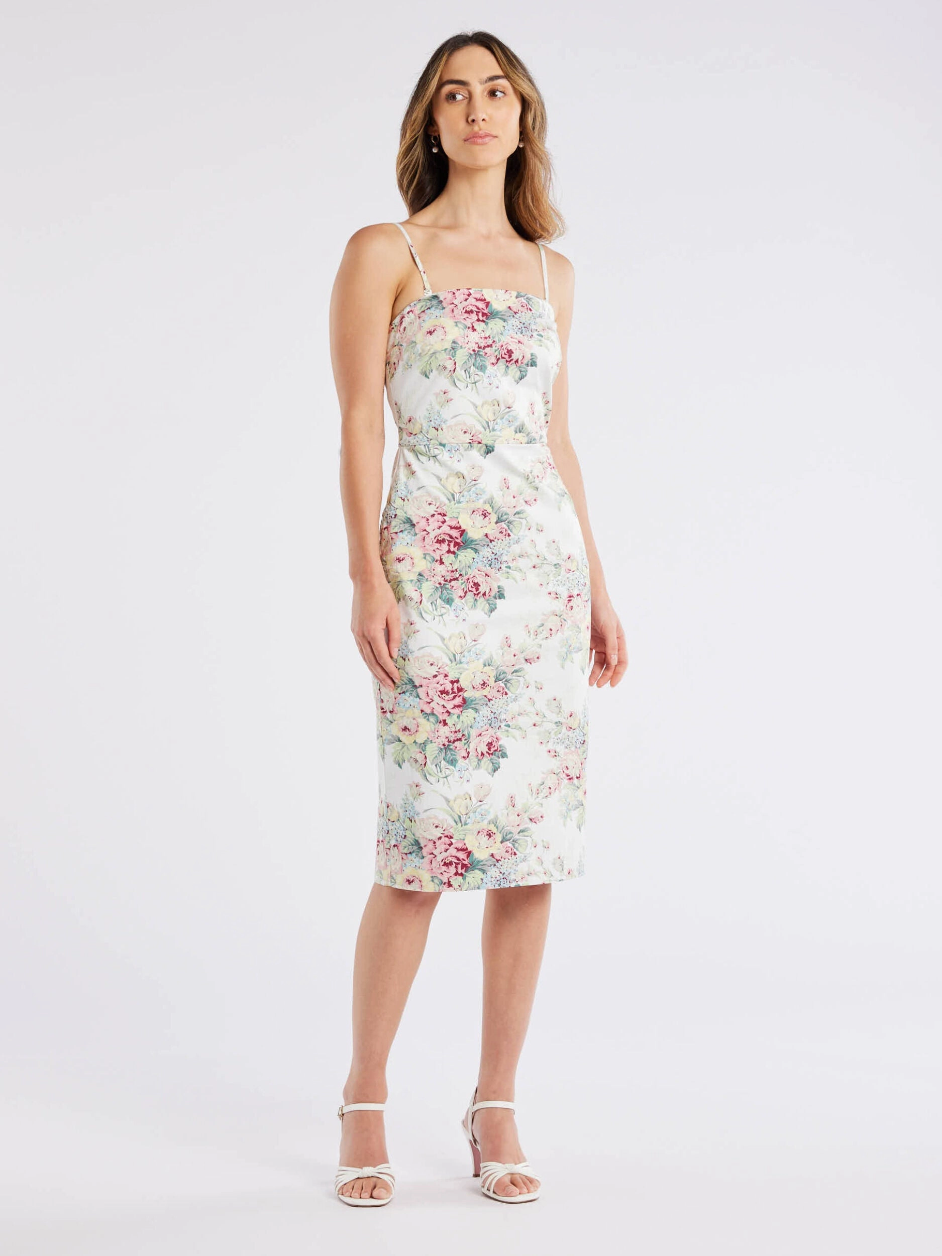 Chilly Day Wear Smooth-Finish O'Hara Fitted Dress