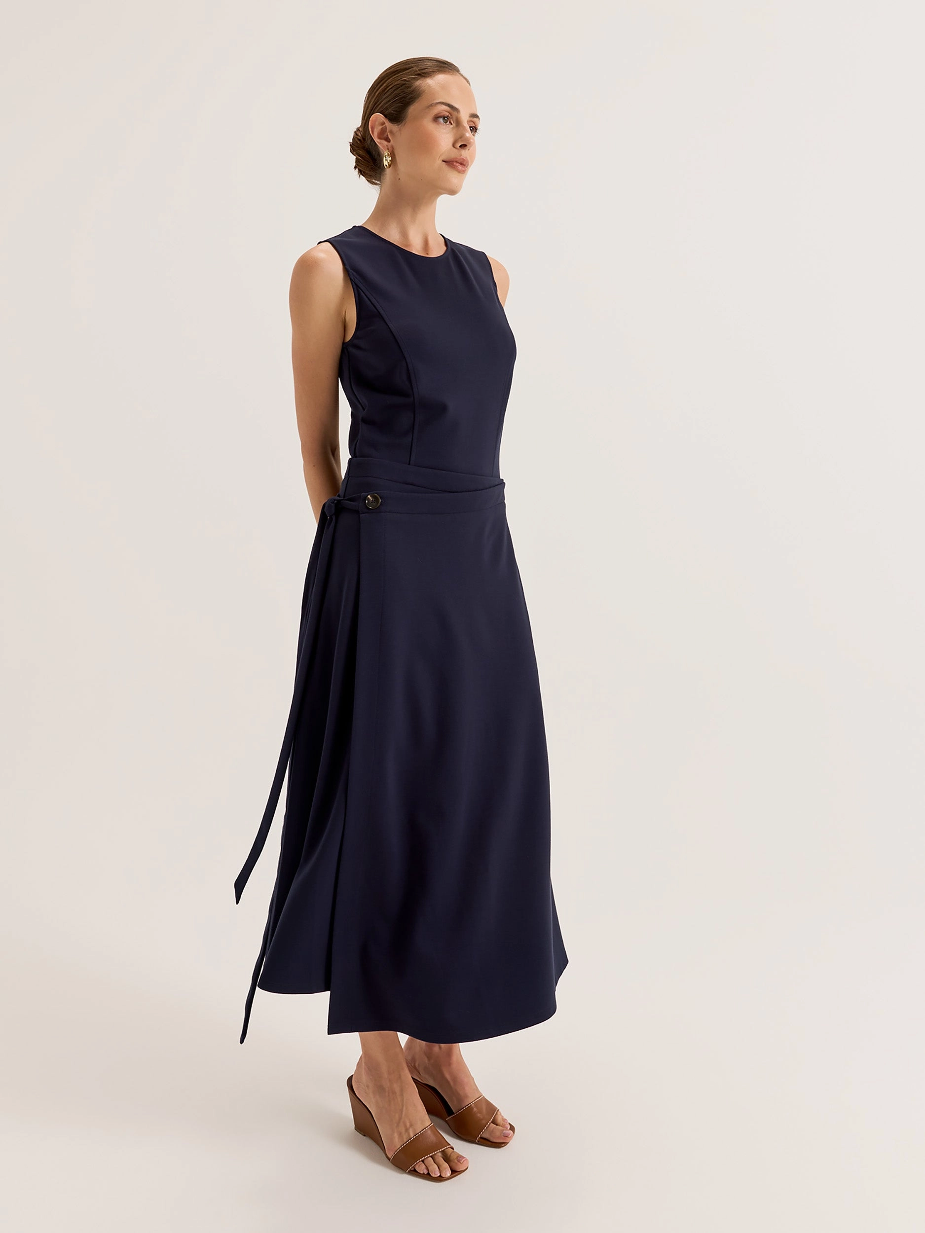 Yorkville Ponte Dress Warm Undertone Low Key