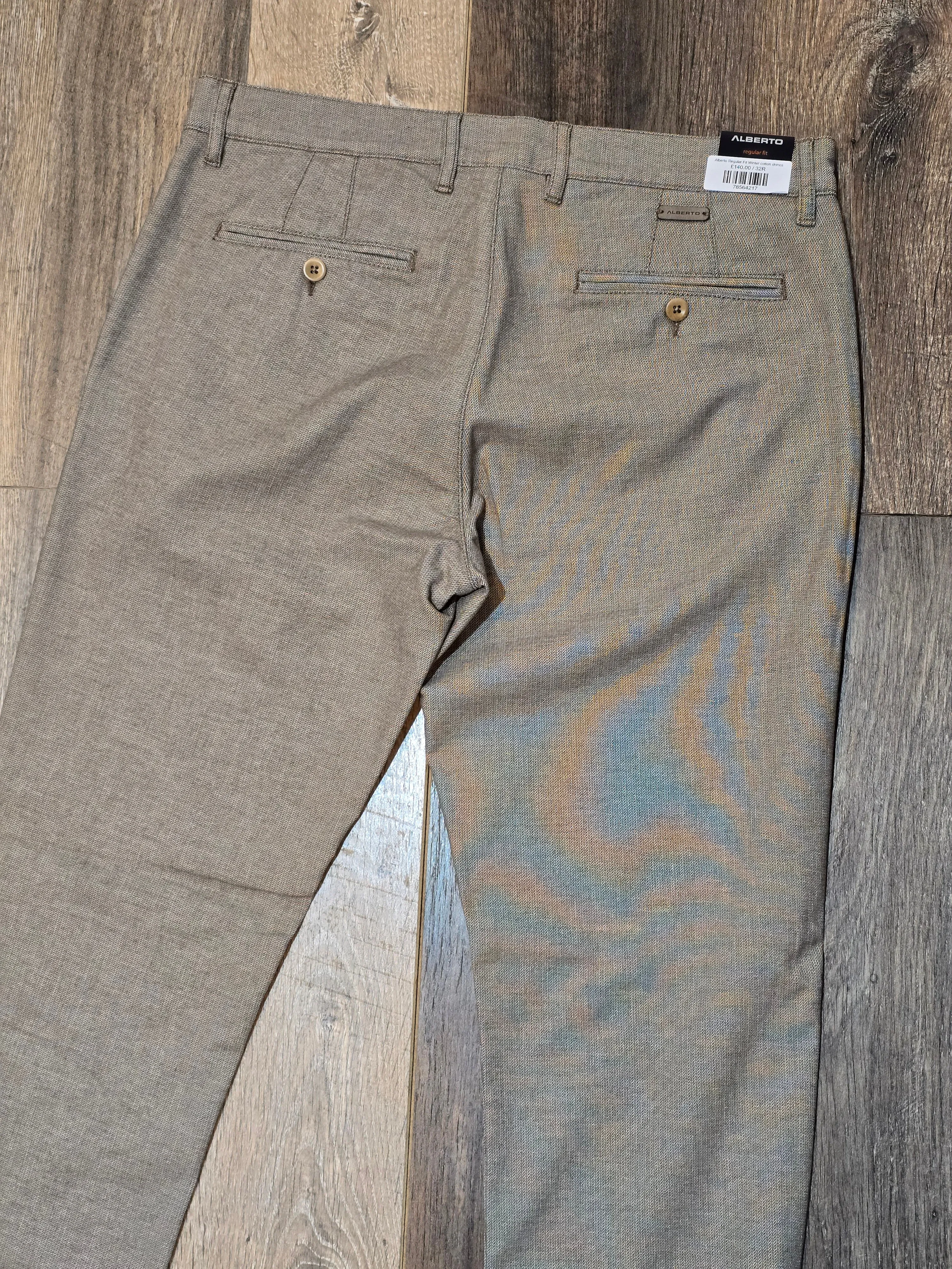 Alberto Regular Fit Winter cotton chinos