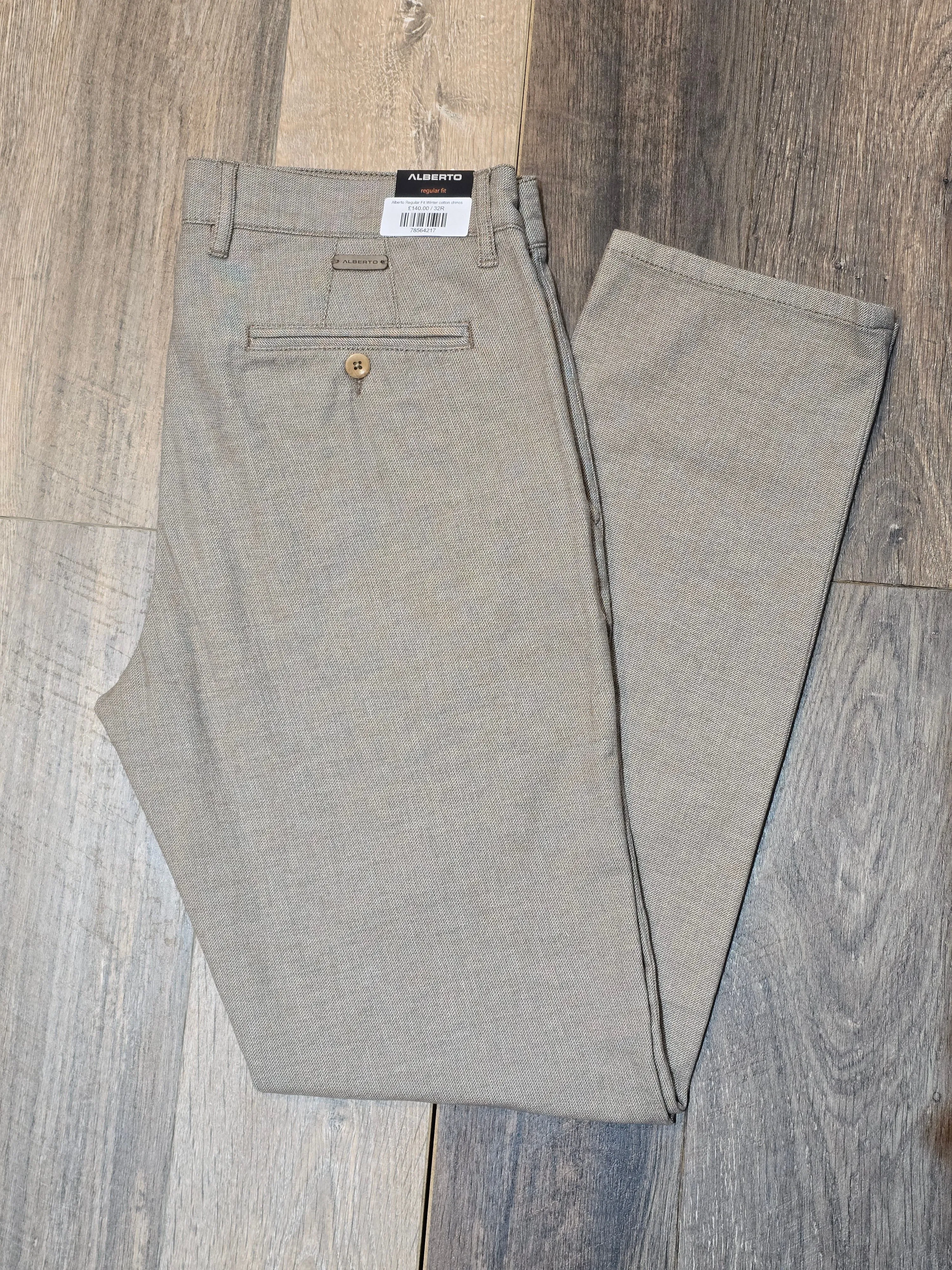 Alberto Regular Fit Winter cotton chinos