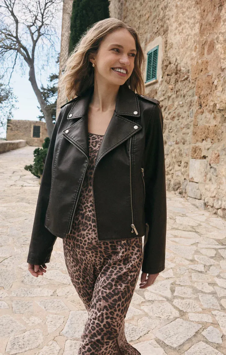 Alchemy Moto Faux Leather Jacket popular among fashionistas