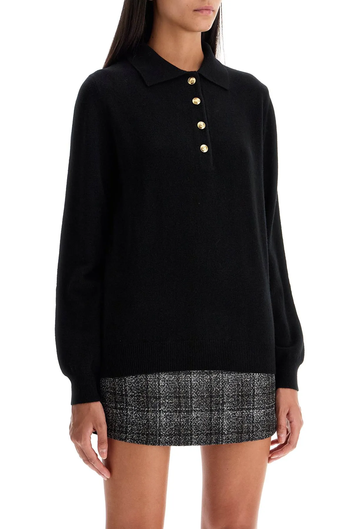 alegria wool and cashmere pul KNI13 WOO BLACK - COL. 400002
