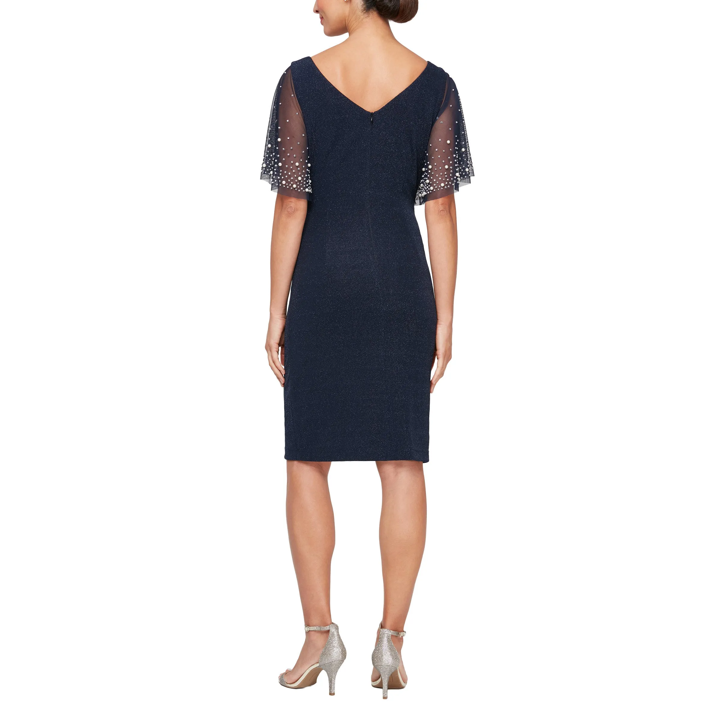 Alex Evenings 8127781 Short Cocktail Knee Length Dress