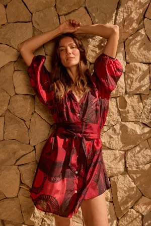 ALEX SHORT DRESS WITH SASH Ready Anytime Clean Outline