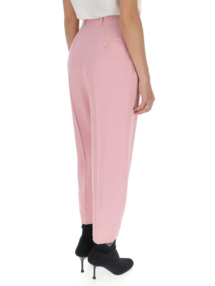 Alexander McQueen Cropped Slim-Fit Trousers