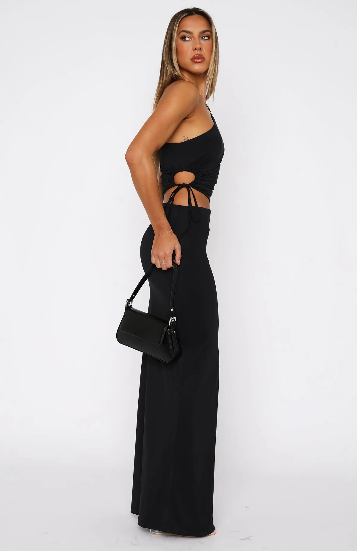 Relaxed Fit Shirt All Inclusive Maxi Dress Black